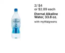 Walgreens Eternal Alkaline Water offer