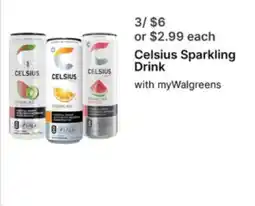 Walgreens Celsius Sparkling Drink offer
