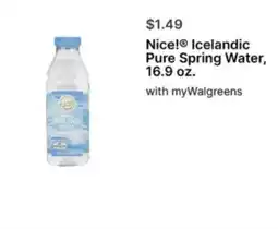 Walgreens Nice! Icelandic Pure Spring Water offer