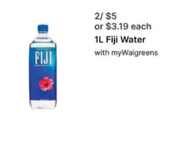 Walgreens Fiji Water offer