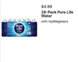 Walgreens Pure Life Water offer