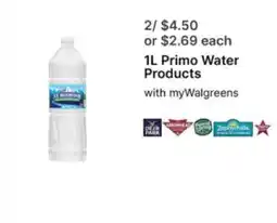 Walgreens 1L Primo Water Products offer