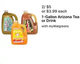 Walgreens Arizona Tea or Drink offer