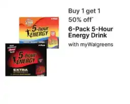 Walgreens 5-hour energy 6-pack energy drink offer