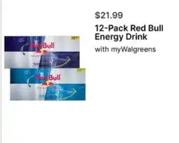 Walgreens Red Bull Energy Drink offer