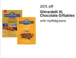 Walgreens Ghirardelli XL Chocolate Giftables offer