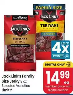 Safeway Jack Link's Family Size Jerky offer