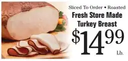 Morton Williams Fresh Store Made Turkey Breast offer