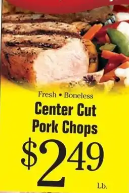 Morton Williams Fresh Boneless Center Cut Pork Chops offer