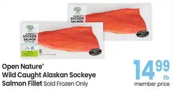 Safeway Open Nature Wild Caught Alaskan Sockeye Salmon Fillet offer