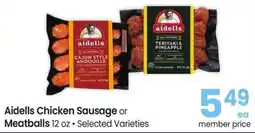 Safeway Aidells Chicken Sausage or Meatballs offer