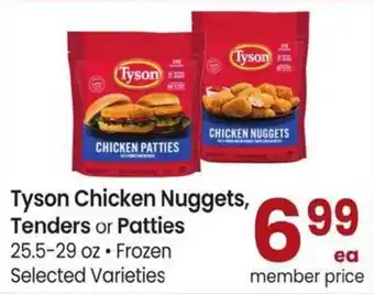 Safeway Tyson chicken nuggets, tenders or patties offer