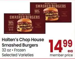 Safeway Holten's Chop House Smashed Burgers offer