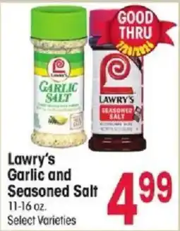 Jewel-Osco Lawry's Garlic and Seasoned Salt offer