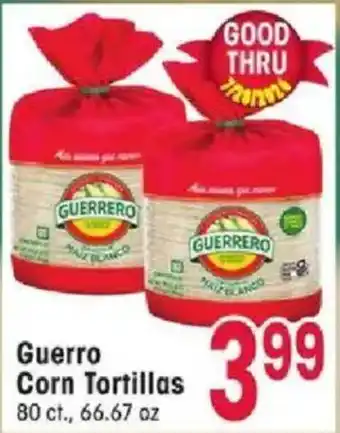 Jewel-Osco Guerrero Corn Tortillas offer