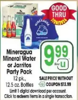 Jewel-Osco Mineragua Mineral Water or Jarritos Party Pack offer