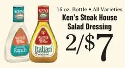 Morton Williams Ken's Steak House Salad Dressing offer