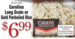 Morton Williams Carolina long grain or gold parboiled rice offer