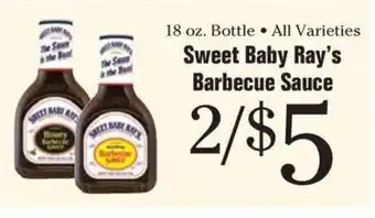 Morton Williams Sweet Baby Ray's Barbecue Sauce offer