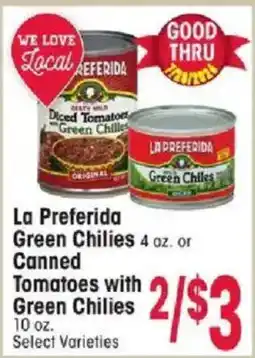 Jewel-Osco La Preferida Green Chilies offer