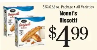 Morton Williams Nonni's Biscotti offer