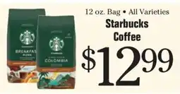 Morton Williams Starbucks coffee offer