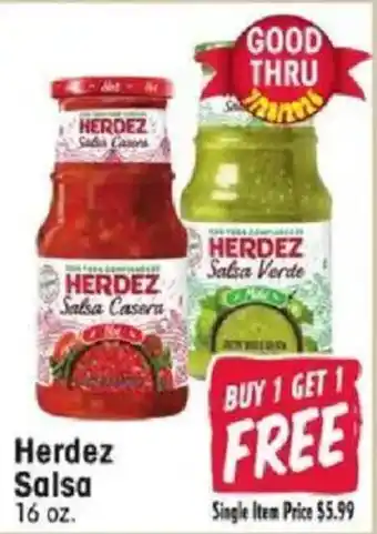 Jewel-Osco Herdez Salsa offer