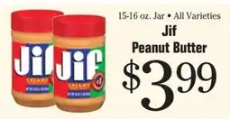 Morton Williams Jif Peanut Butter offer