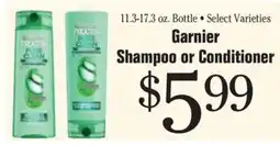 Morton Williams Garnier Shampoo or Conditioner offer