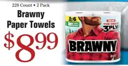 Morton Williams Brawny paper towels offer