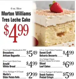 Morton Williams Morton Williams Tres Leche Cake offer