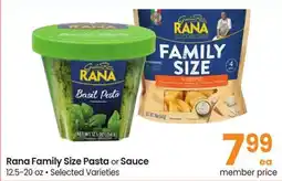 Safeway Rana Family Size Pasta or Sauce offer