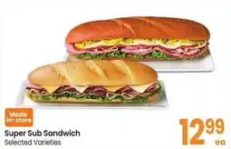 Safeway Super Sub Sandwich offer