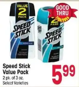 Jewel-Osco Speed Stick Value Pack offer