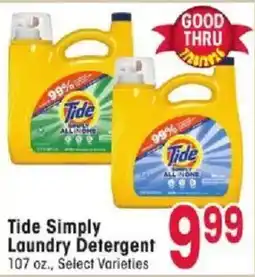Jewel-Osco Tide Simply Laundry Detergent offer