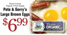 Morton Williams Pete & Gerry's Large Brown Eggs offer