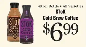 Morton Williams Stok cold brew coffee offer