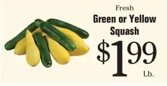 Morton Williams Fresh Green or Yellow Squash offer