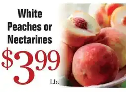 Morton Williams White Peaches or Nectarines offer