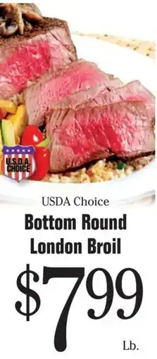 Morton Williams Usda choice bottom round london broil offer