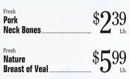 Morton Williams Fresh Pork Neck Bones offer