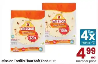 Safeway Mission Tortilla Flour Soft Taco offer