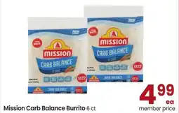 Safeway Mission Carb Balance Burrito offer