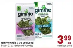 Safeway gimme Grab & Go Seaweed offer