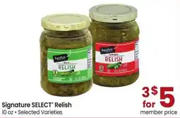 Safeway Signature Select Relish offer