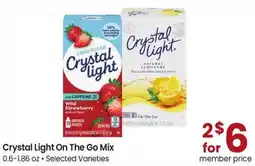 Safeway Crystal Light On The Go Mix offer