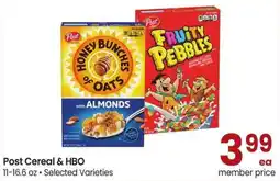Safeway Post Cereal & HBO offer