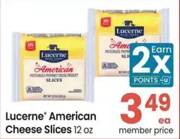 Safeway Lucerne American Cheese Slices offer