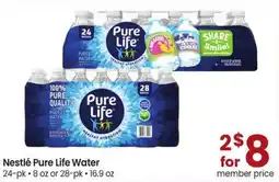 Safeway Nestlé Pure Life Water offer