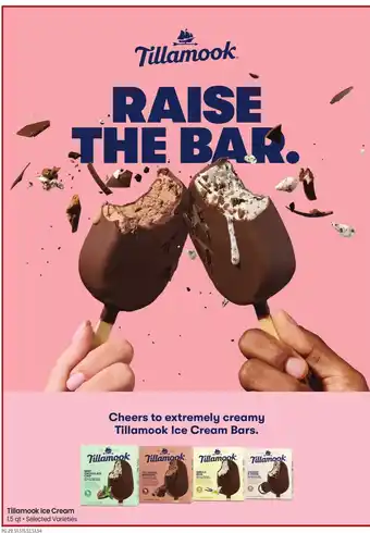 Safeway Tillamook Ice Cream Bars offer